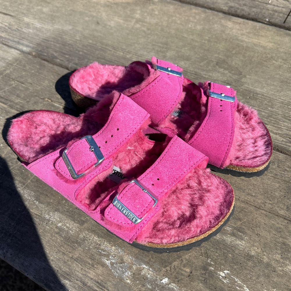 Birkenstock Arizona Shearling
Suede Leather size 36 us 5.5